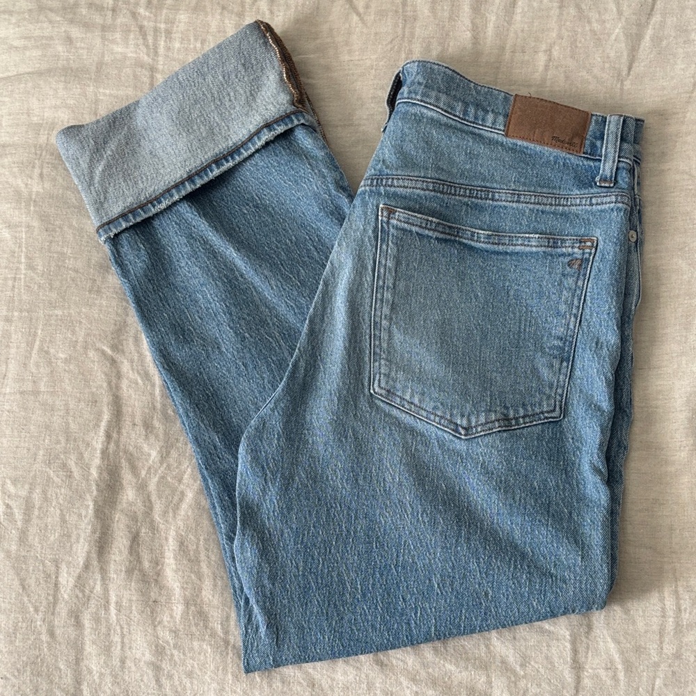 Madewell 90s Straight Light Blue Denim Straight Pants
